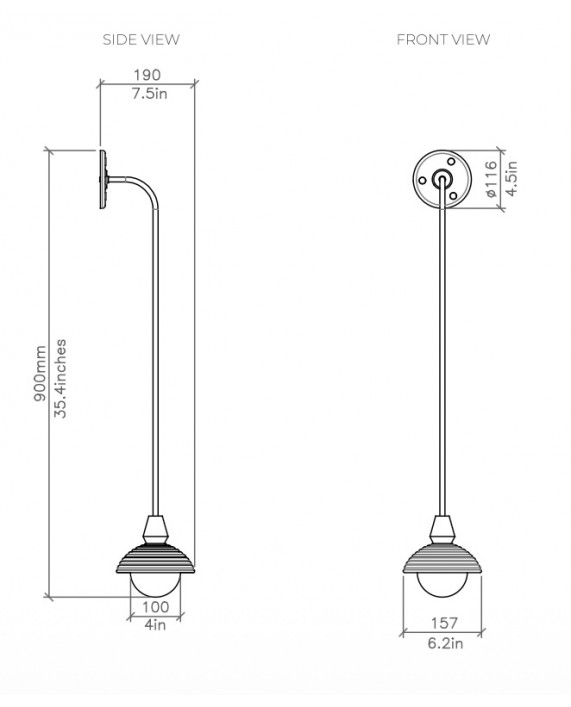 Bert Frank Eos Drop Wall Lamp